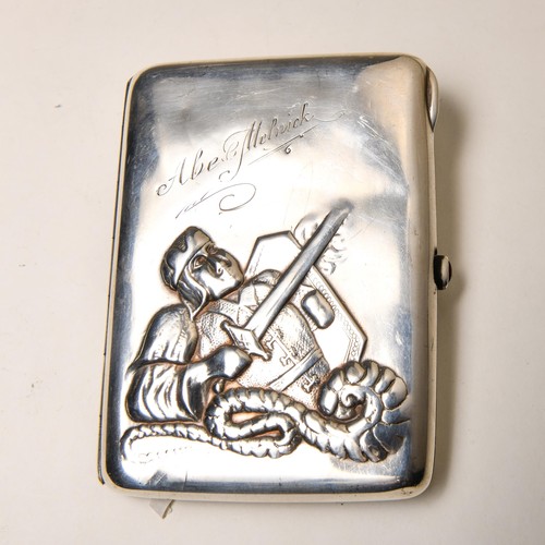 268 - A SILVER CIGARETTE CASE LATVIAN 1929-1939