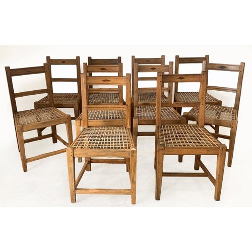 84 - A HARLEQUIN SET OF TEN SANDVELD CHAIRS