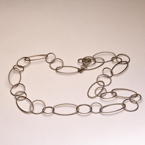 294 - A PEWTER NECKLACE