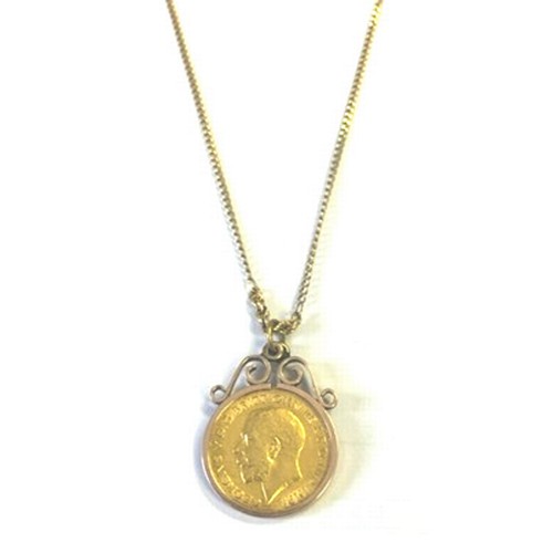 198 - A COIN PENDANT