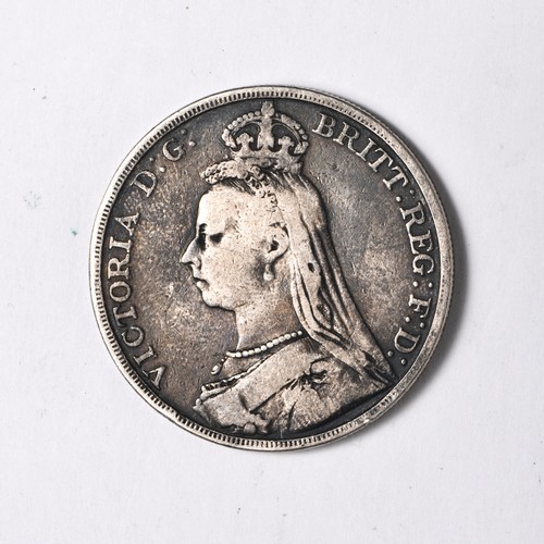 652 - A SILVER SOVERIGN, 1890