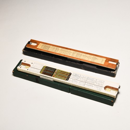 58 - TWO SLIDE RULES, AW FARBER AND CO DARMSTAD