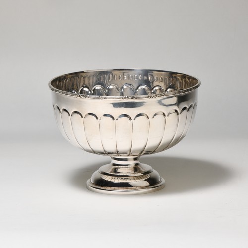 312 - AN ELECTROPLATE PUNCH BOWL, MODERN