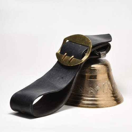 363 - A BRASS ALPINE COW BELL