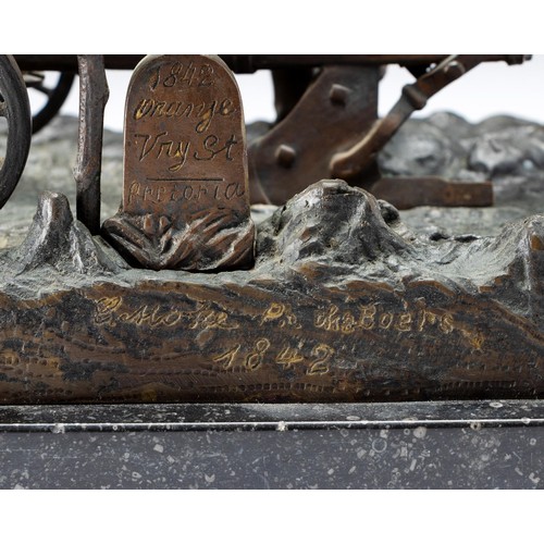 1097 - 'THE BOER FARMER', BRONZE, LATE 19TH CENTURY