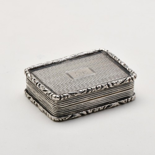 638 - A WILLIAM IV SILVER VINAIGRETTE, THOMAS SIDER, BIRMINGHAM, 1833