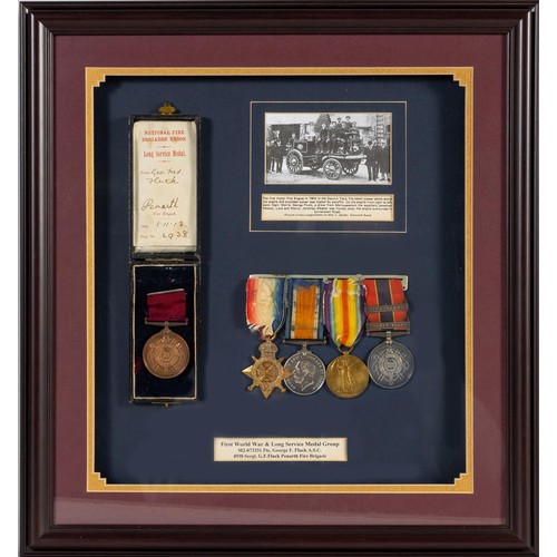 57 - A CASED SET OF MILITARY MEDALS