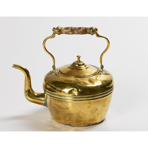 485 - A BRASS KETTLE