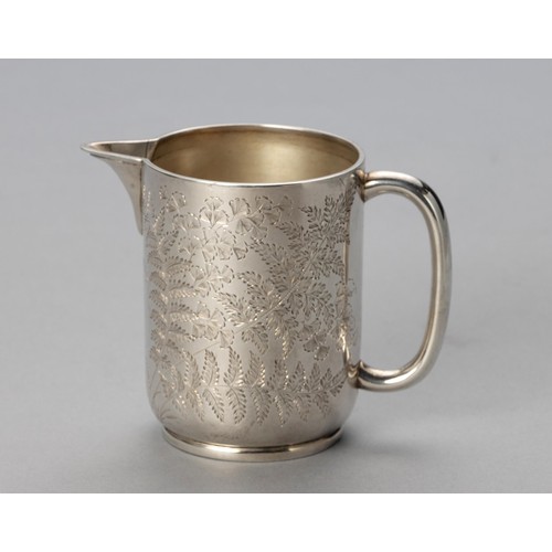 776 - A VICTORIAN SILVER MILK CREAMER, GOLDSMITHS AND SILVERSMITHS CO, LONDON, 1889