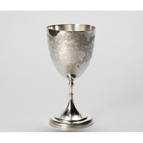 789 - AN EDWARD VII SILVER GOBLET, J SHERWOOD AND SONS, BIRMINGHAM, 1904