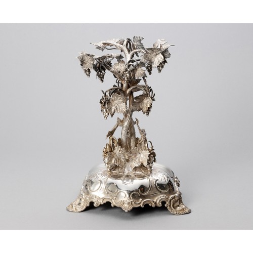 771 - A VICTORIAN SILVER CENTREPIECE, THOMAS BRADBURY AND SONS, SHEFFIELD, 1870