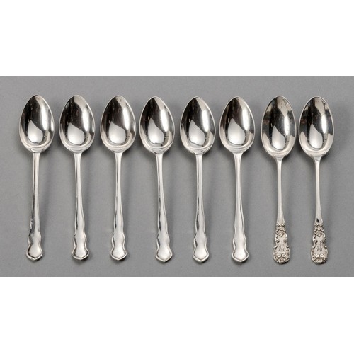 802 - SIX GEORGE V SILVER TEASPOONS, JOHN TURTON AND CO, SHEFFIELD, 1922