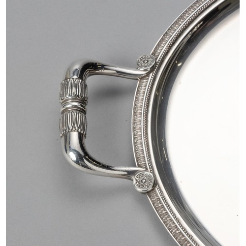 859 - AN ELECTROPLATE TRAY, CHRISTOFLE