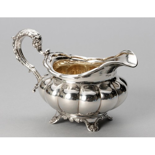 767 - A GEORGE IV SILVER CREAMER, POSSIBLY THOMAS HALFORD, LONDON, 1829