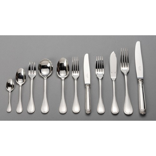 860 - AN ELECTROPLATED MALMAISON PATTERN CUTLERY SET, CHRISTOFLE