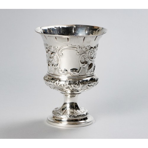 762 - A GEORGE III SILVER CHALICE, SOLOMON HOUGHAM, LONDON, 1813