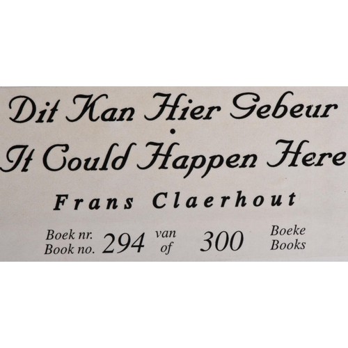 23 - DIT KAN HIER GEBEUR/IT COULD HAPPEN HERE (LIMITED EDITION, WITH ORIGINAL DRAWING BY ARTIST) by Frans... 