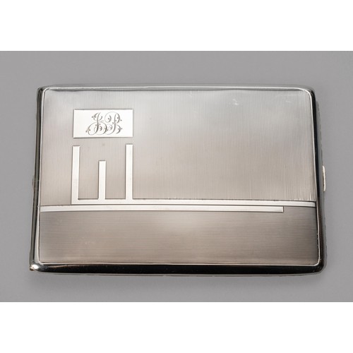 806 - A GEORGE V SILVER CIGARETTE CASE, CHARLES S GREEN AND CO LTD, BIRMINGHAM, 1929