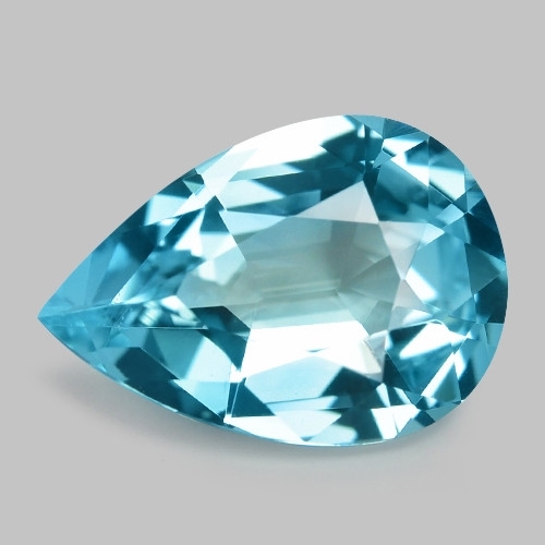 411 - AN UNMOUNTED AQUAMARINE, 18.02 CARATS