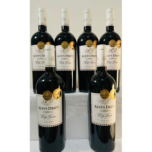 70 - 2011 Alvi's Drift Fusion Cape Blend x 6 bottles 750ml