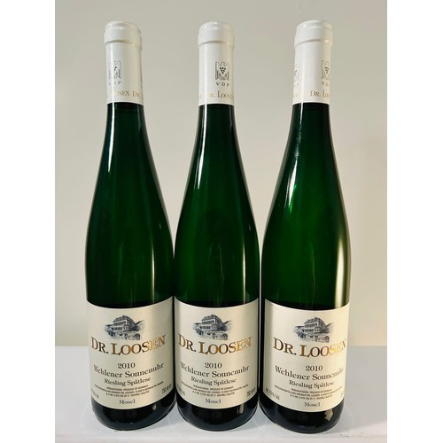 2010 Dr. Loosen Wehlener Sonnenuhr Riesling Spatlese x 3 bottles 750ml