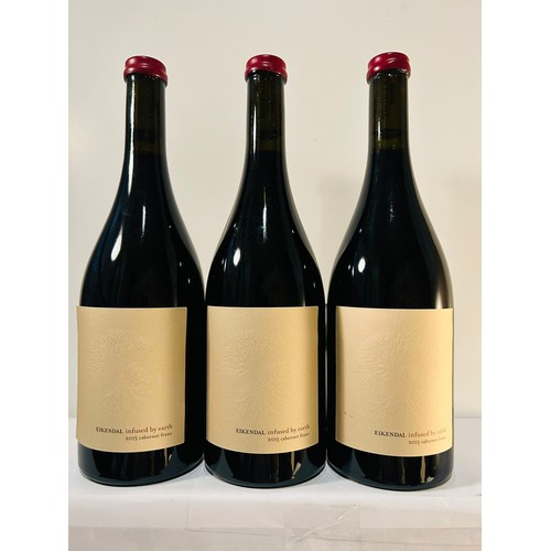 95 - 2015 Eikendal Infused by Earth Cabernet Franc  x 3 bottles 750ml