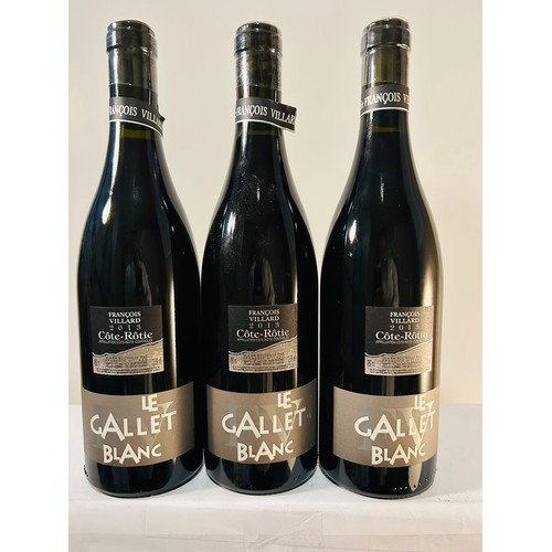 97 - 2013 Francois Villard Cote-Rotie Le Gallet Blanc  x 3 bottles 750ml