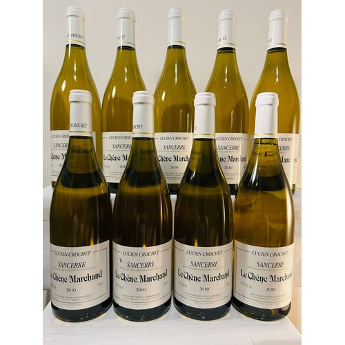 112 - 2010 Lucien Crochet Sancerre Le Chene Marchand x 9 bottles 750ml