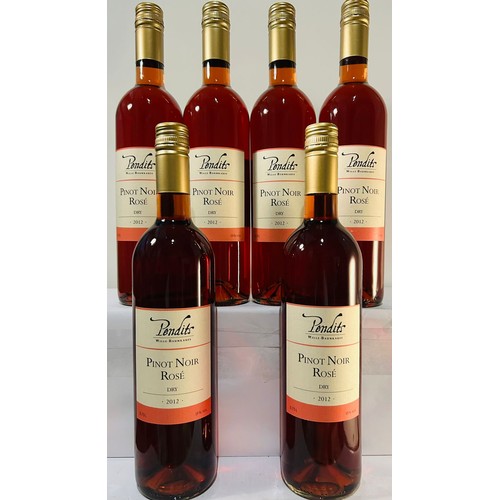 123 - 2012 Pendits Pinot Noir Rose Dry x 6 bottles 750ml