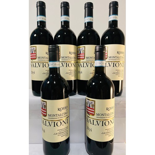 128 - 2014 Salvioni Rosso di Montalcino  x 6 bottles 750ml