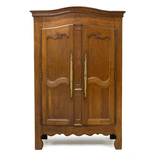 633 - A FRENCH OAK ARMOIRE, 19TH CENTURY