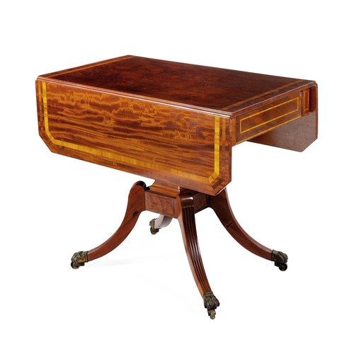 611 - A REGENCY MAHOGANY PEMBROKE TABLE