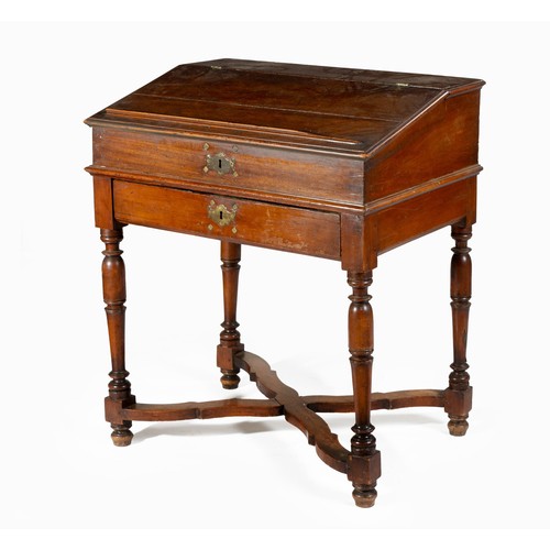 1355 - A CAPE TEAK BIBLE DESK, 18TH CENTURY