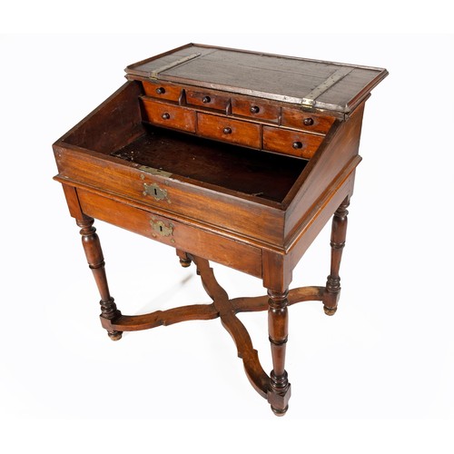 1355 - A CAPE TEAK BIBLE DESK, 18TH CENTURY