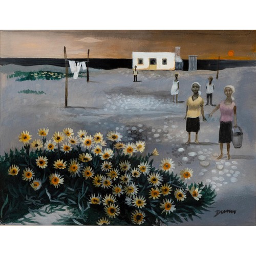 674 - Normand Robertson Dunn (Scottish 1917 - 1988)SEASIDE DAISIES