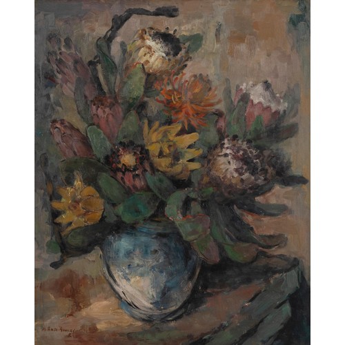 1321 - Alexander Rose-Inns (South African 1915 - 1995)STILL LIFE WITH PROTEAS