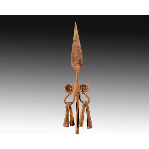 1416 - A LONG IRON STAFF, NIGERIA