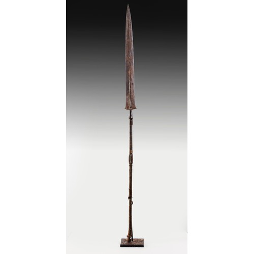 1430 - AN IRON CURRENCY SPEAR, PYGMY/NGOMBE, DRC