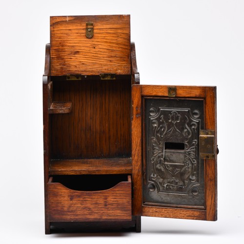 394 - A MAHOGANY SMOKERS CABNET