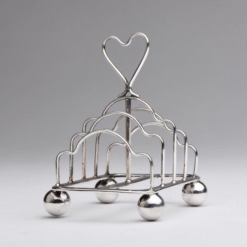 302 - A SILVER TOASTRACK, WILSON AND SHARP, EDINBURGH, 20TH CENTURY