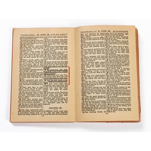 39 - 1899 BOER WAR POCKET HOLY BIBLE