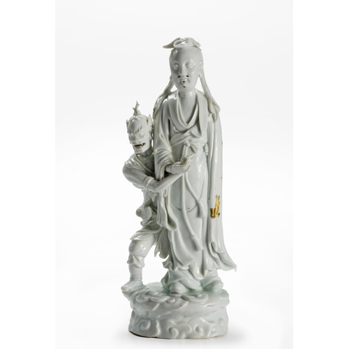 495 - A CHINESE BLANC DE CHINE FIGURAL GROUP, QING DYNASTY, 19TH CENTURY