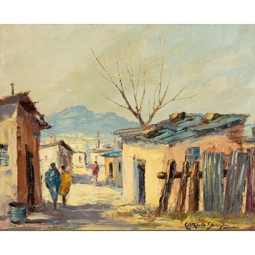 536 - Carlo Sdoya (South African 1914 - 1996) FIGURES AND HOMES