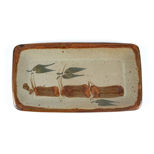 588 - A TIM MORRIS STONEWARE SERVING DISH