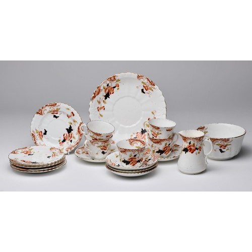 602 - A ROYAL ALBERT IMARI-STYLE PART TEA SET