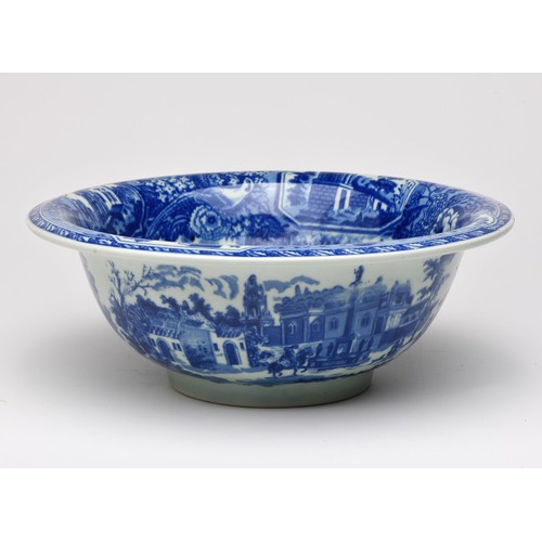 616 - A BLUE AND WHITE VICTORIA WARE BOWL