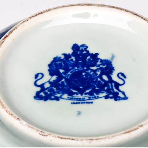 616 - A BLUE AND WHITE VICTORIA WARE BOWL