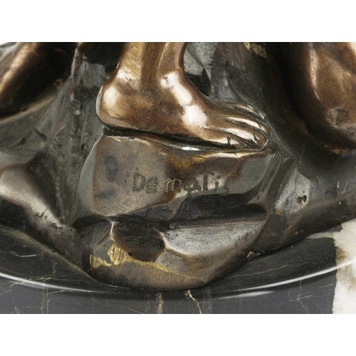 957 - A BRONZE 'RAPE OF PROSERPINA' FIGURAL GROUP