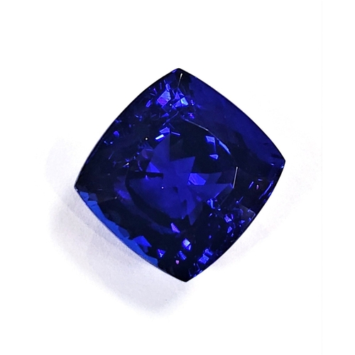 158 - A PARCEL OF 10 CERTIFIED TANZANITES 19.77 CARATS .