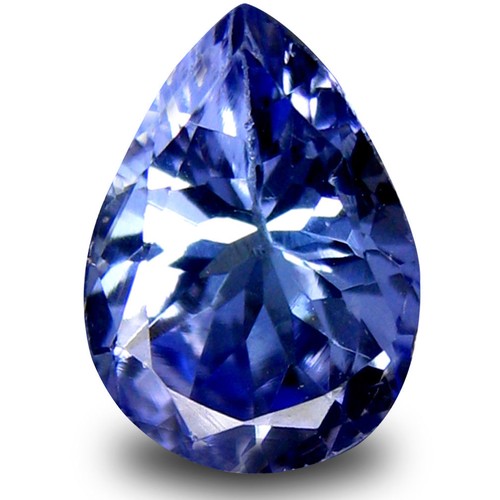 160 - A CERTIFIED PEAR-SHAPED TANZANITE, 6.55 CARATS